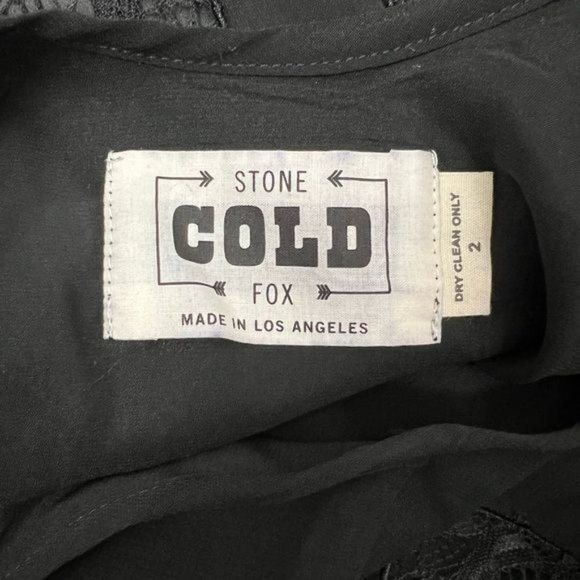 Stone Cold Fox Mini Dress womens Black Lace Vermont size 2/S - Picture 10 of 12